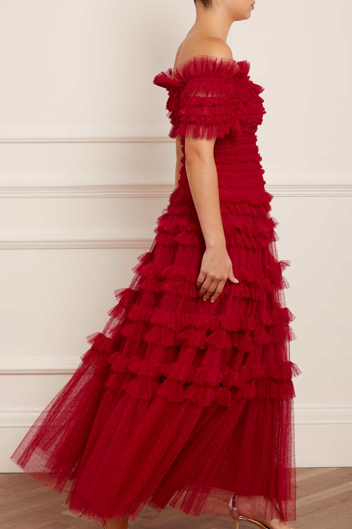 Lisette Ruffle Off Shoulder Gown - Image 7