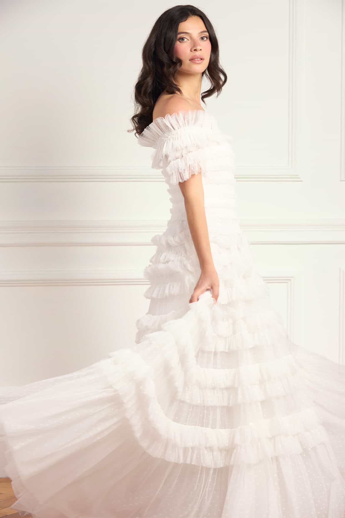 Lisette Ruffle Off-Shoulder Gown - Image 4