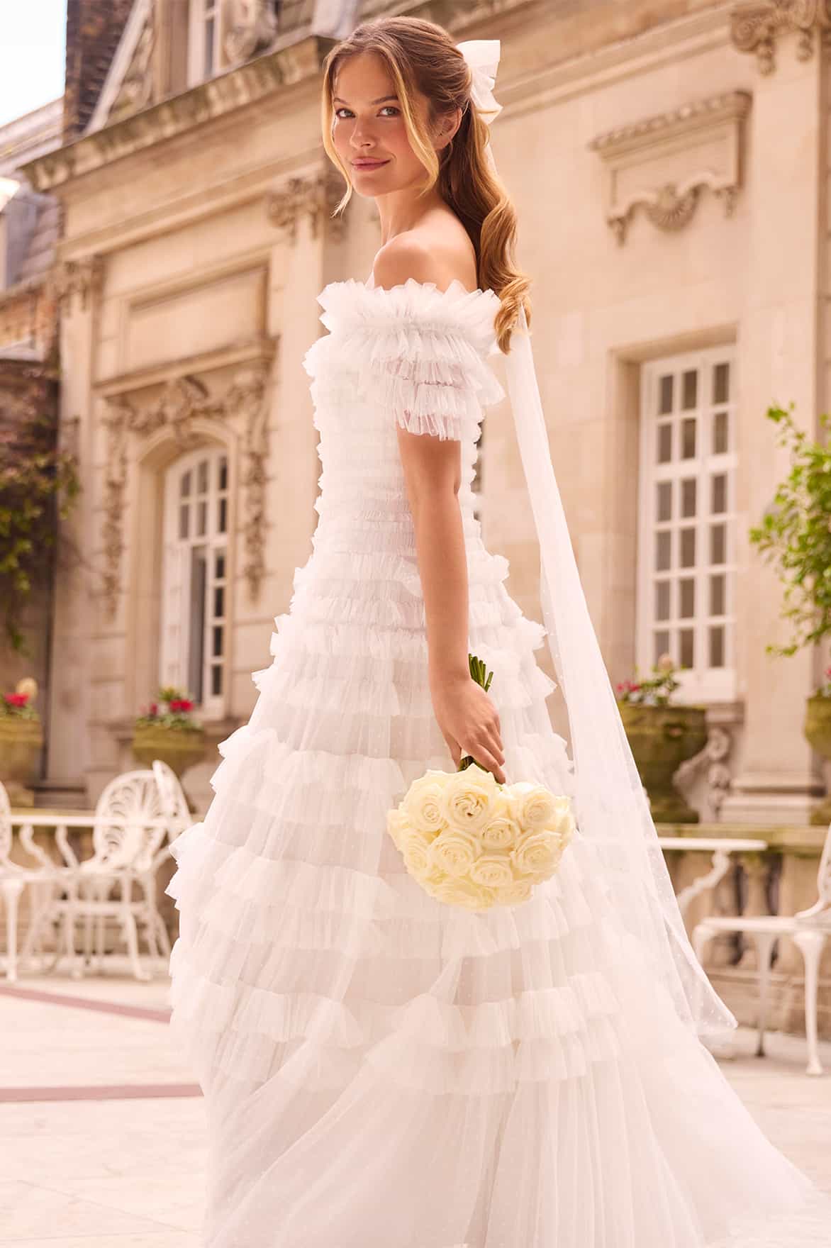 Lisette Ruffle Off-Shoulder Gown - Image 9