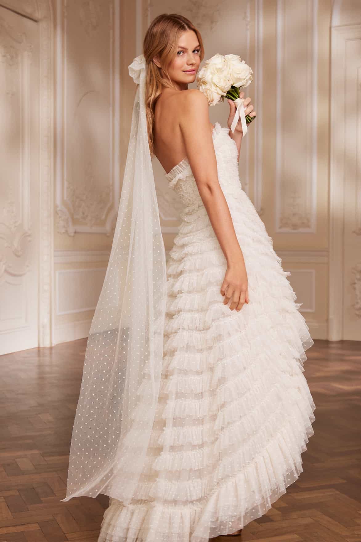 Long Tulle Hair Bow - Image 3