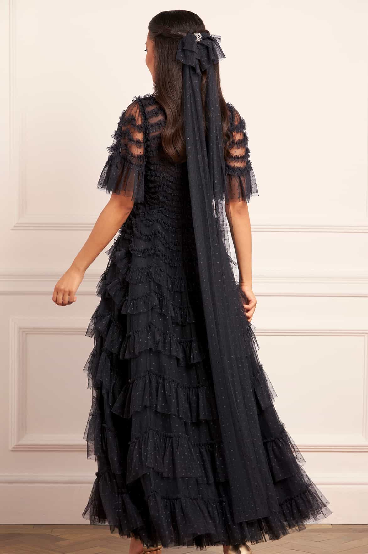 Long Tulle Hair Bow - Image 3