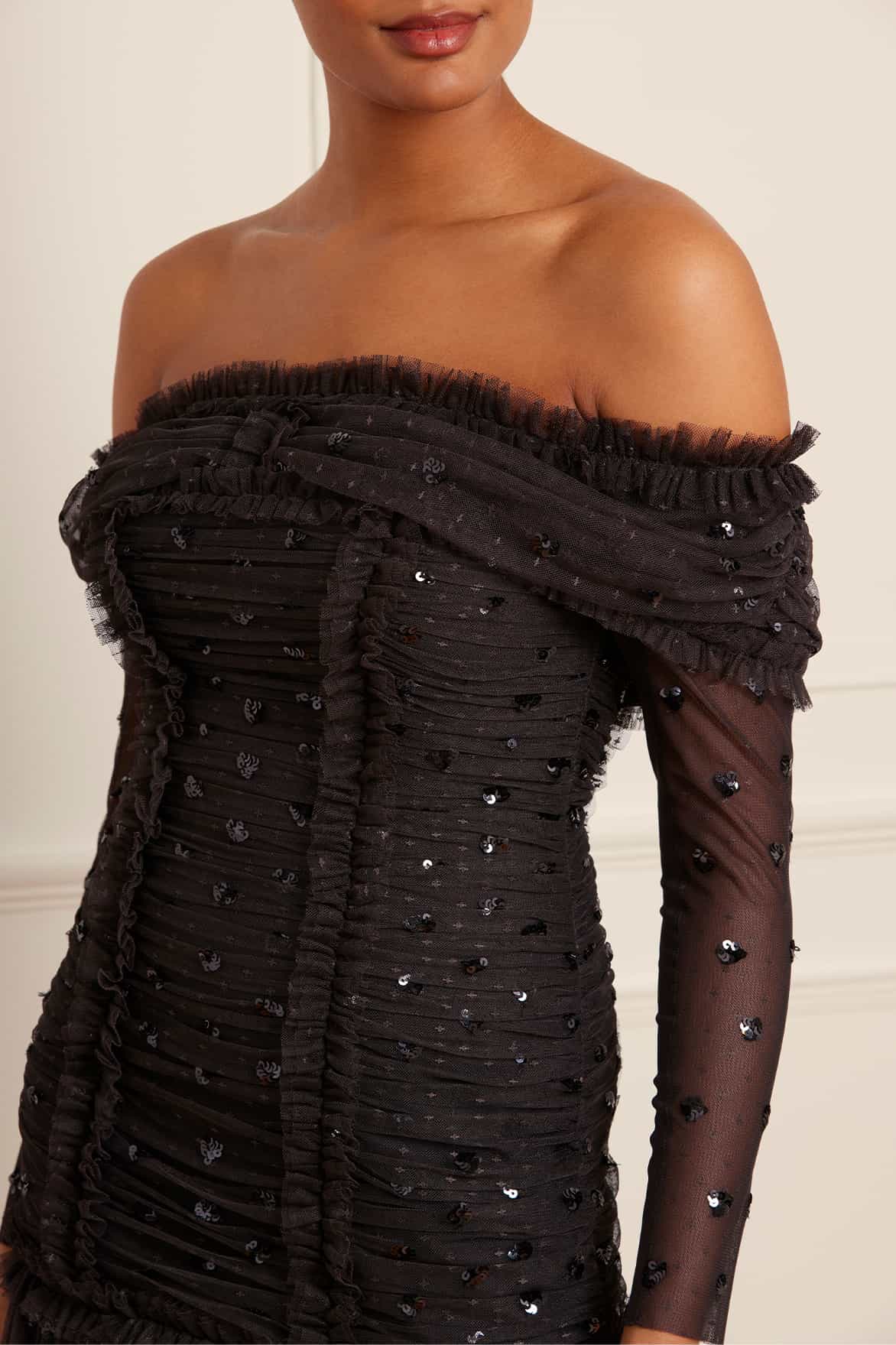 Love Heart Rouched Off-Shoulder Gown - Image 6