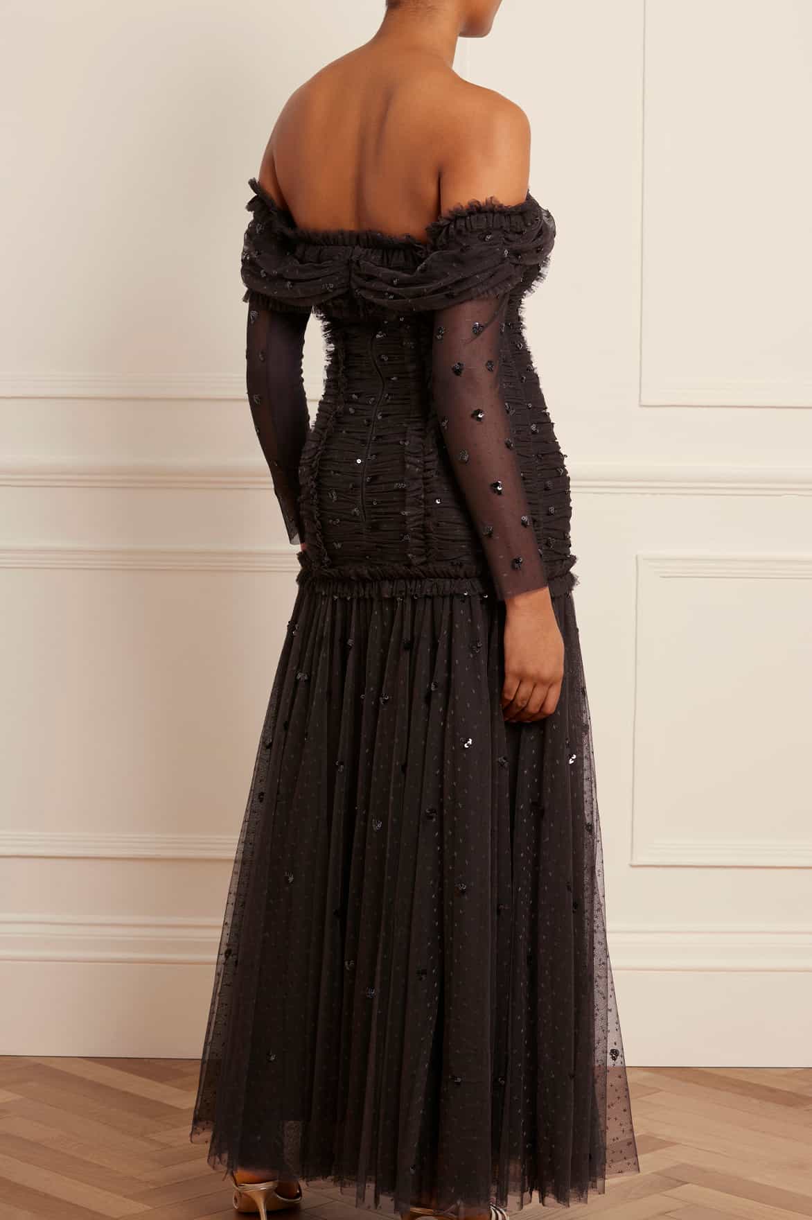 Love Heart Rouched Off-Shoulder Gown - Image 8