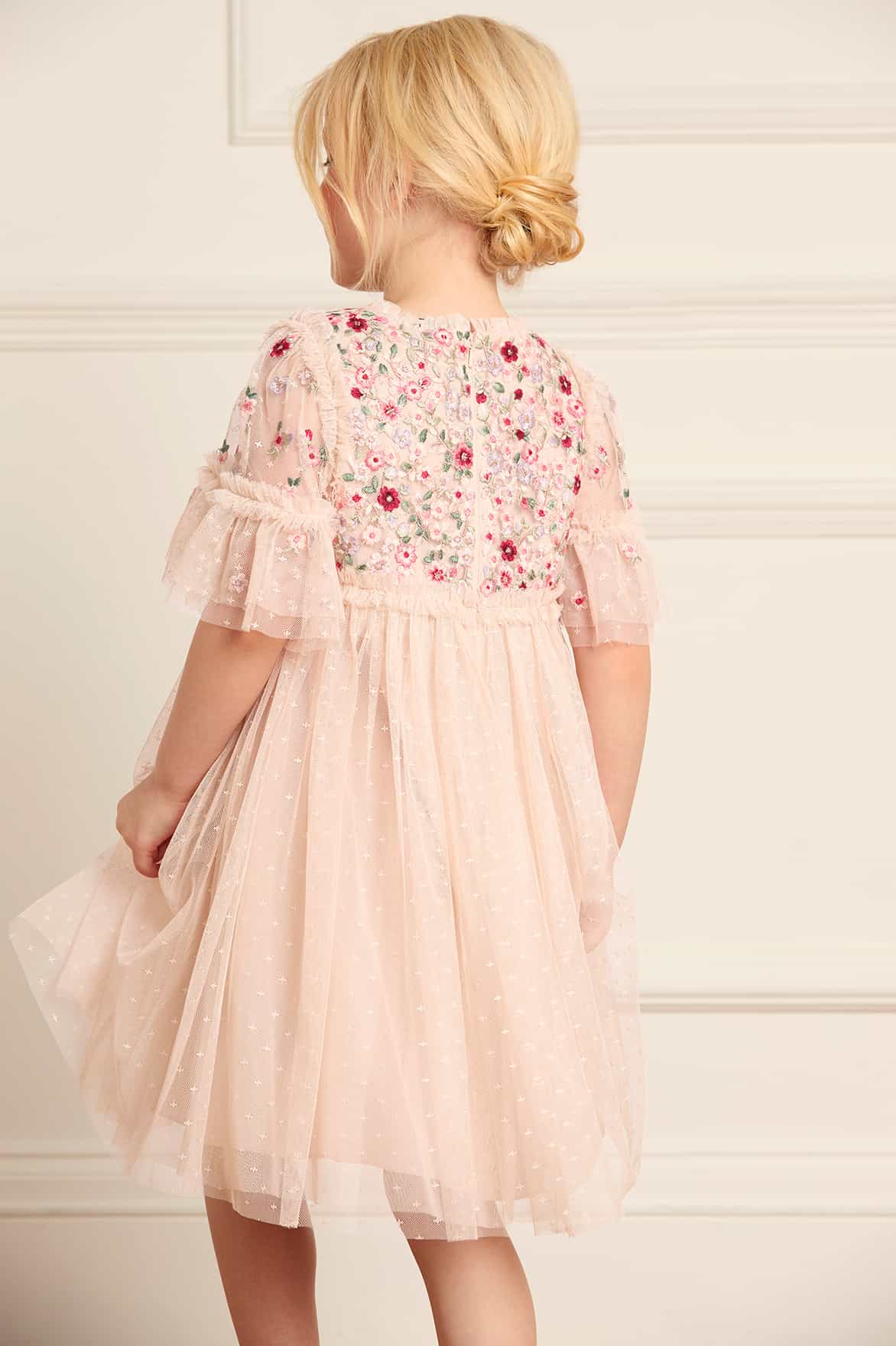 Lunaria Wreath Bodice Kids Dress - Image 4