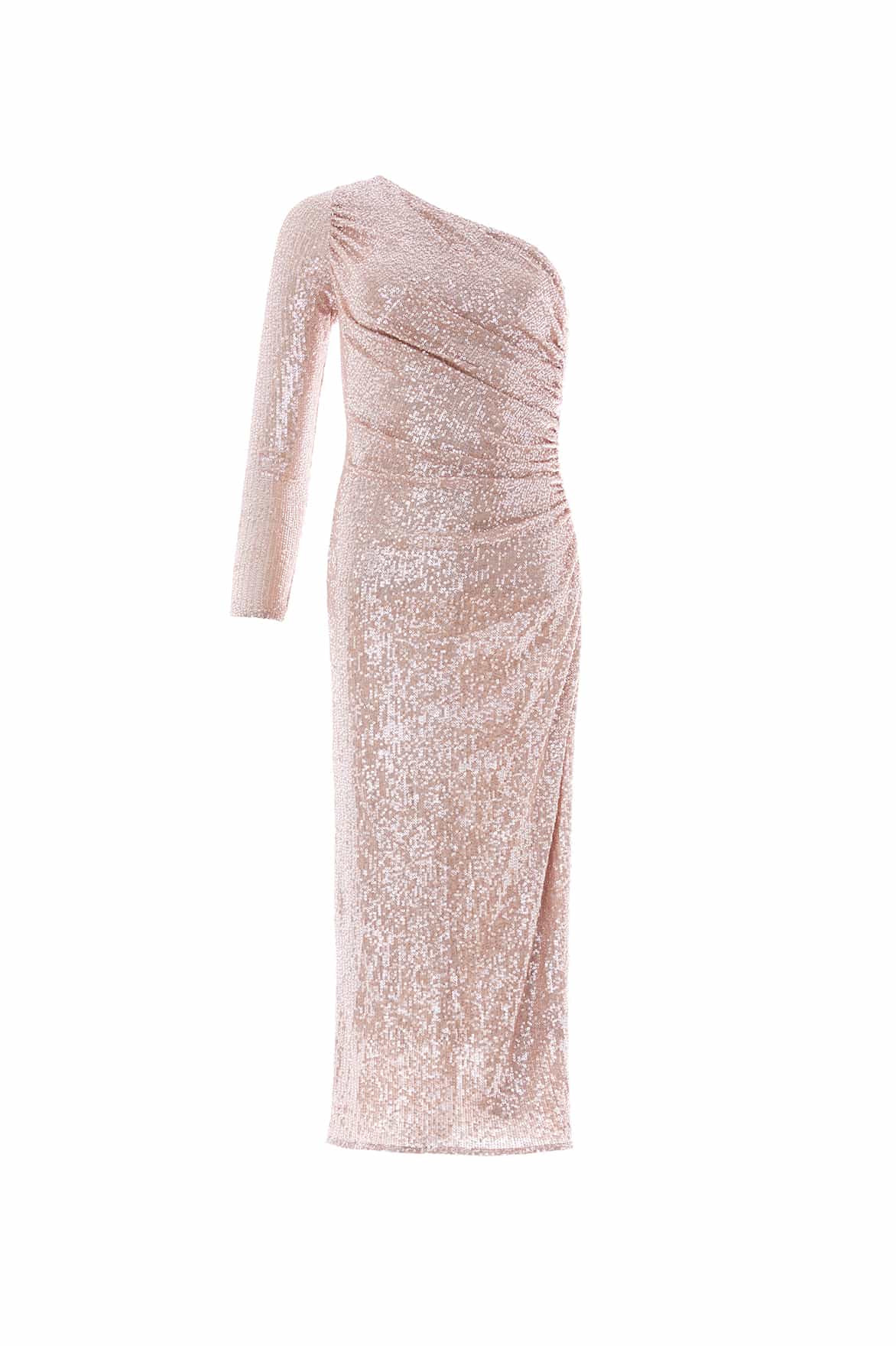 Malia One-Shoulder Long Sleeve Ballerina Dress - Image 3