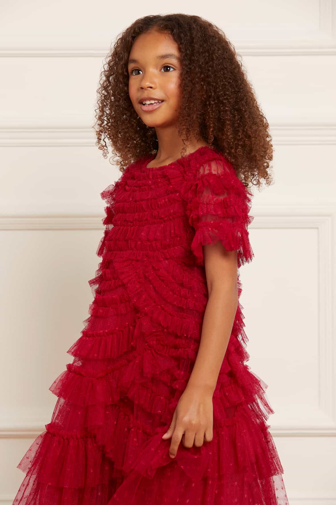 Marilla Ruffle Kids Dress - Image 4