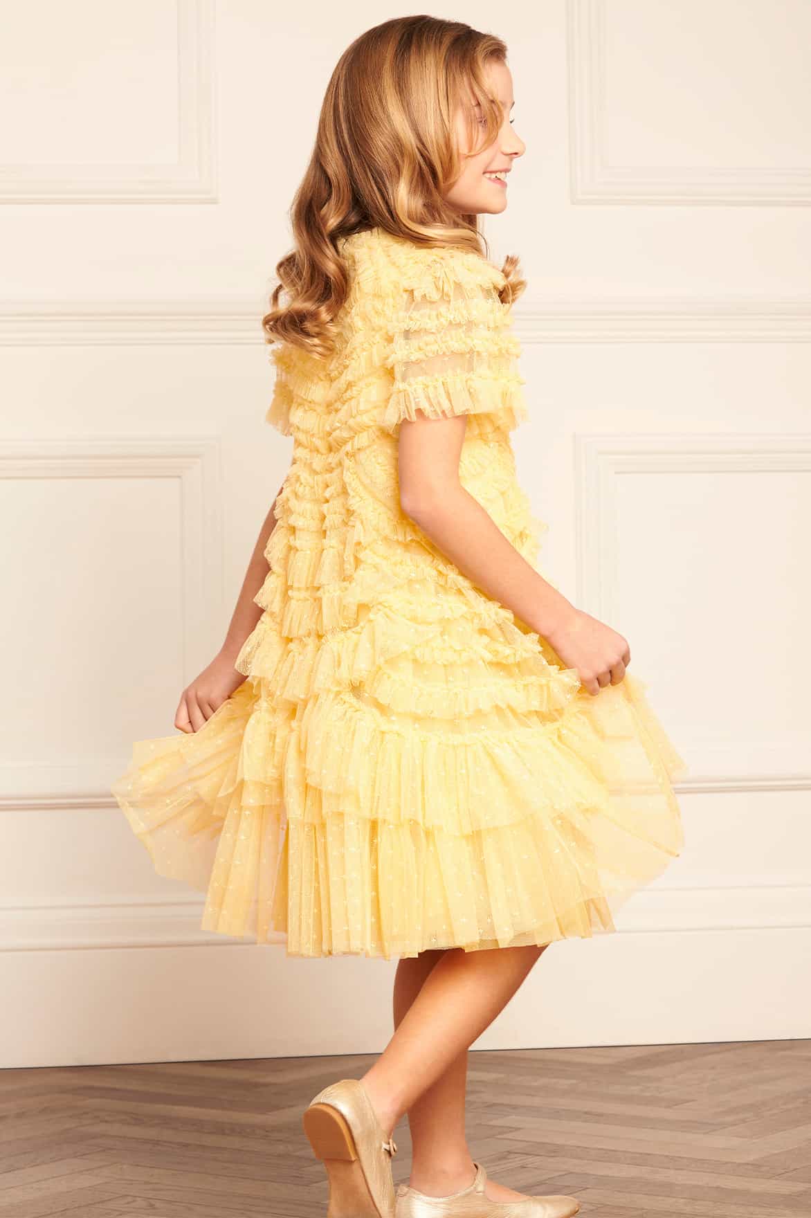 Marilla Ruffle Kids Dress - Image 4