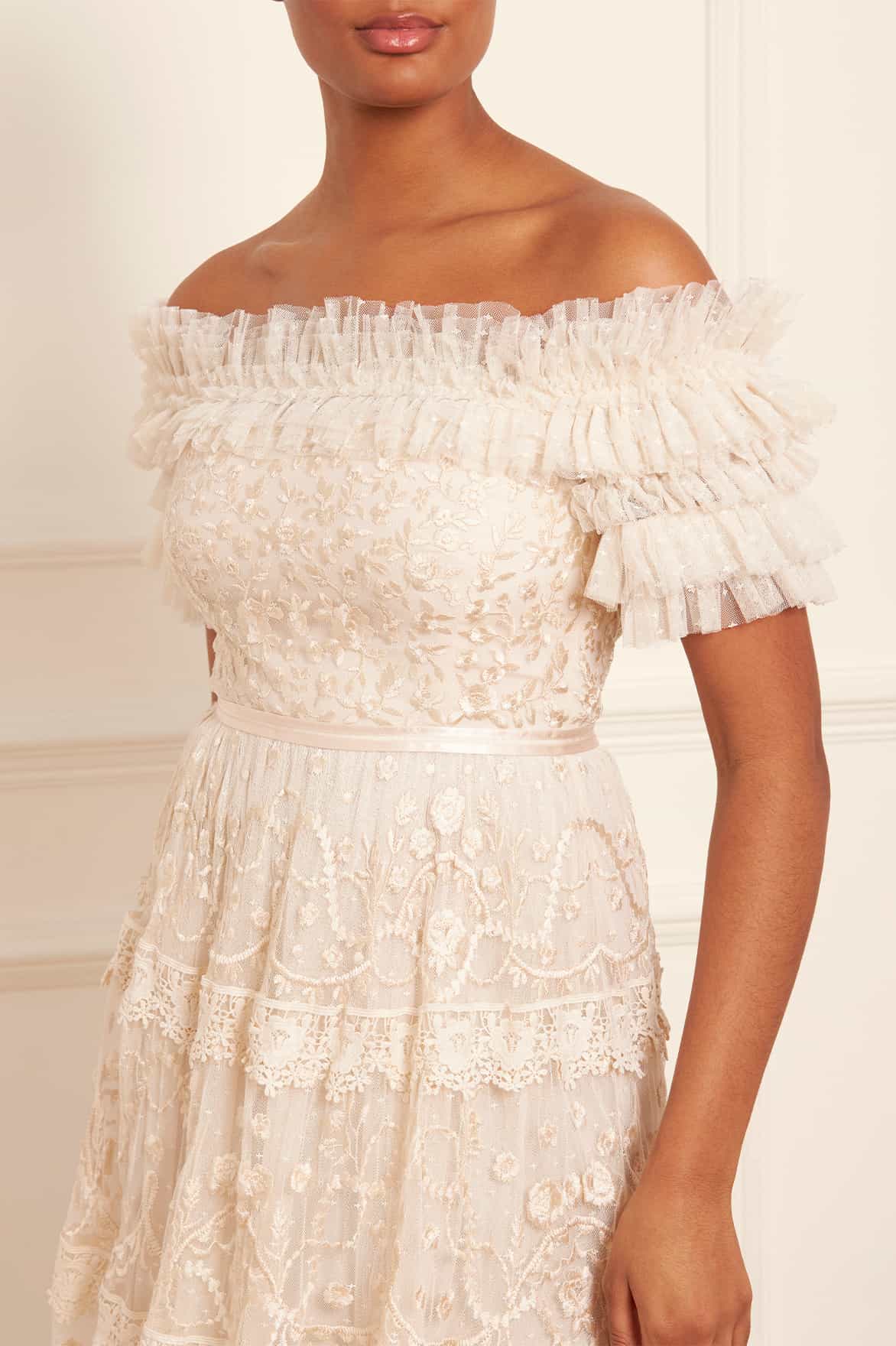 Midsummer Lace Off-Shoulder Gown - Image 3