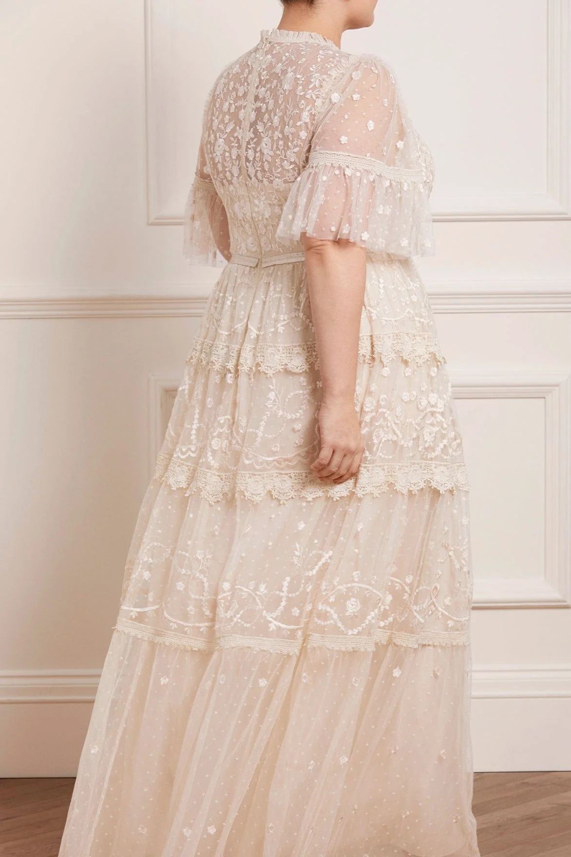 Midsummer Lace Round Neck Gown - Image 12