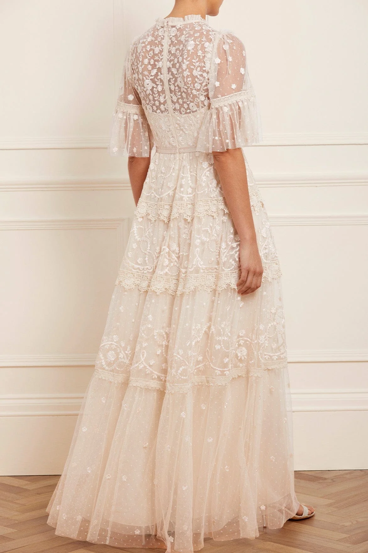 Midsummer Lace Round Neck Gown - Image 5