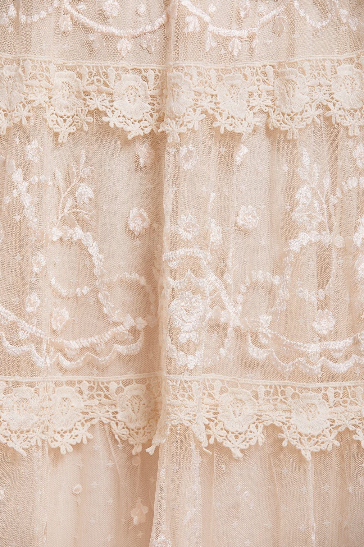 Midsummer Lace Round Neck Gown - Image 9
