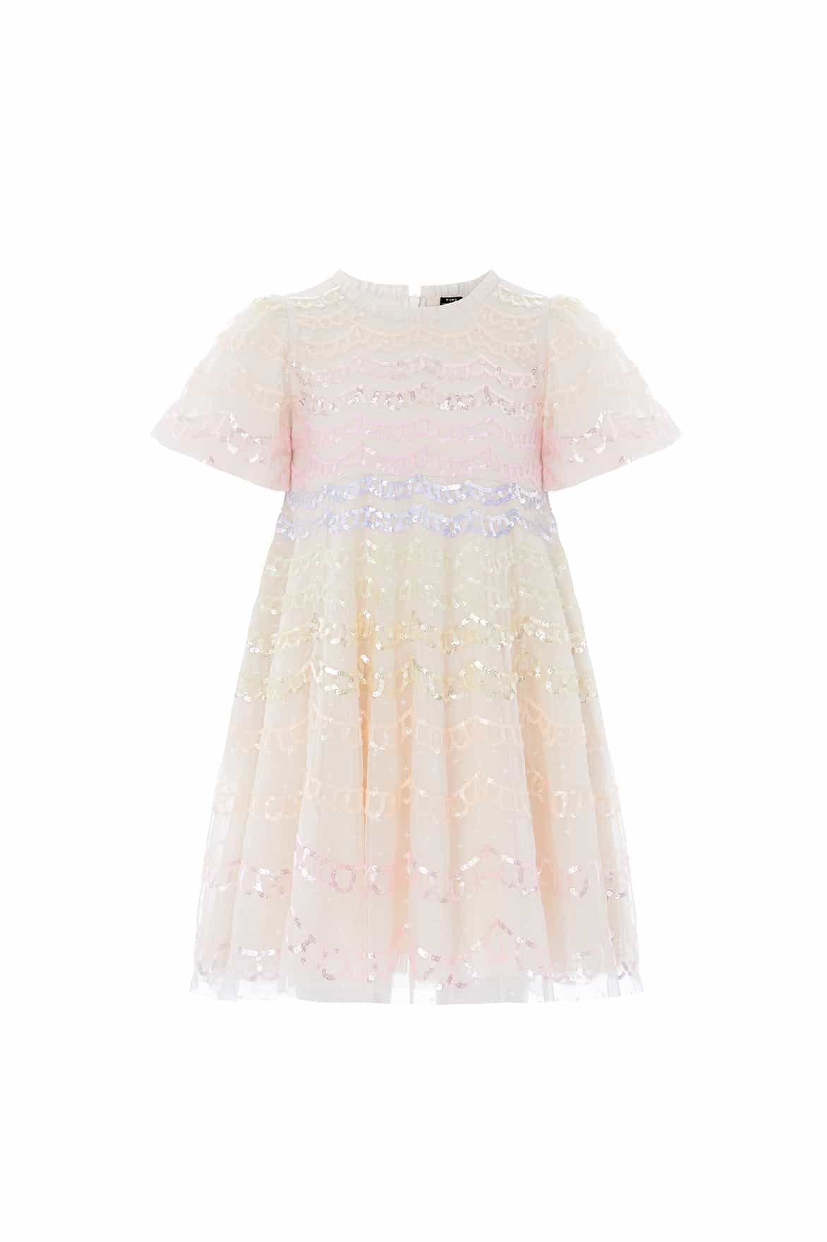 Ombre Scallop Kids Dress - Image 2