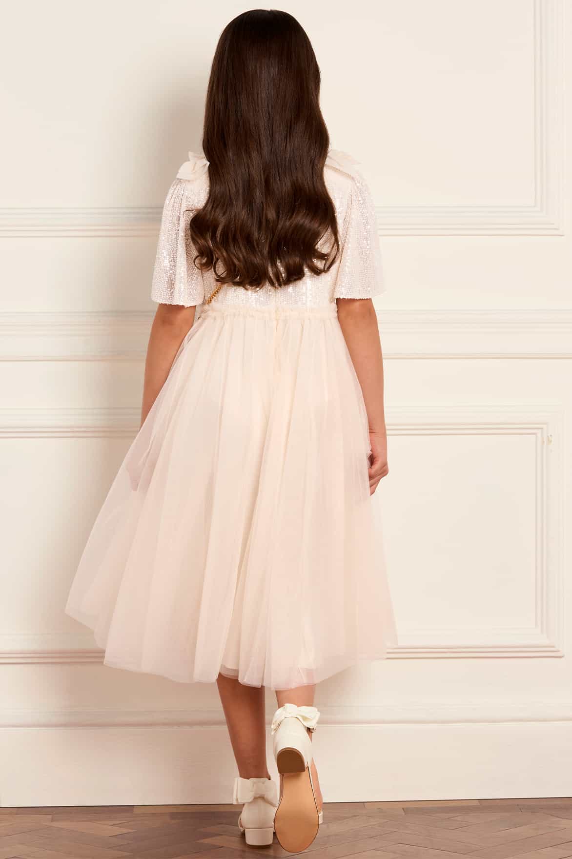 Paloma Bow Kids Dress - Image 4