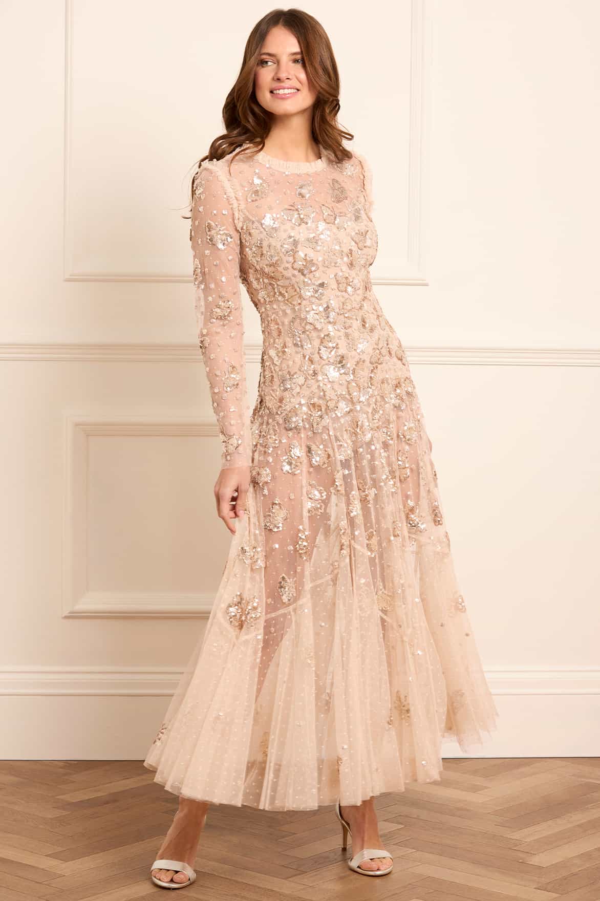 Papillon Sheer Ankle Gown - Image 4