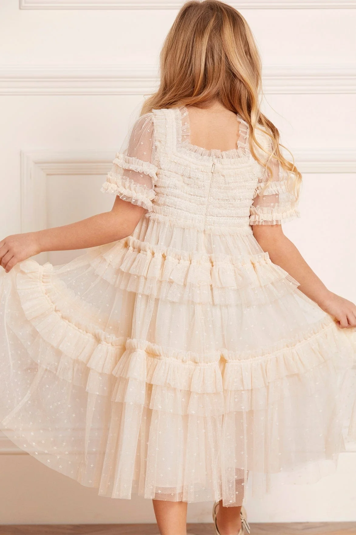 Peaches Smocked Kids Dress - Image 5
