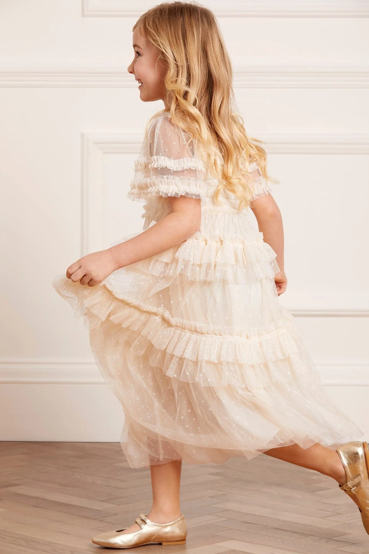 Peaches Smocked Kids Dress - Image 6