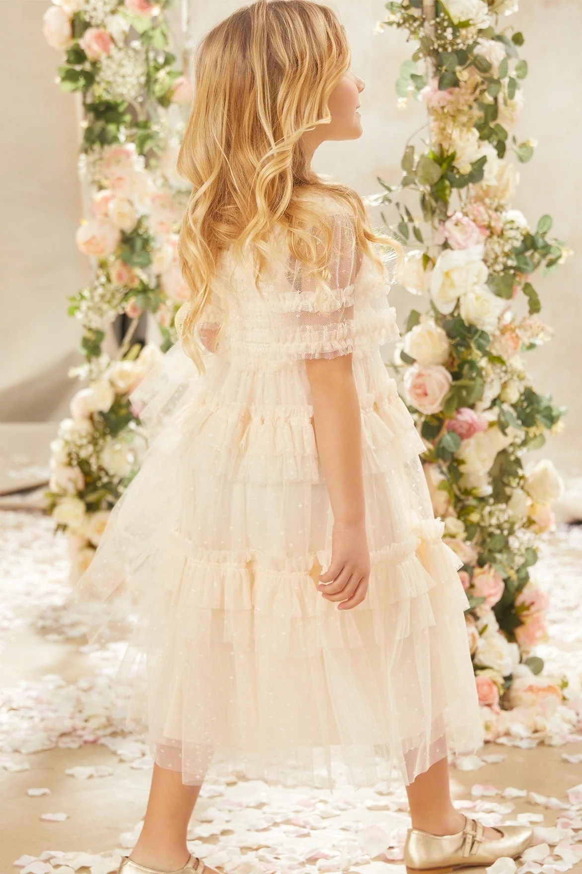 Peaches Smocked Kids Dress - Image 7