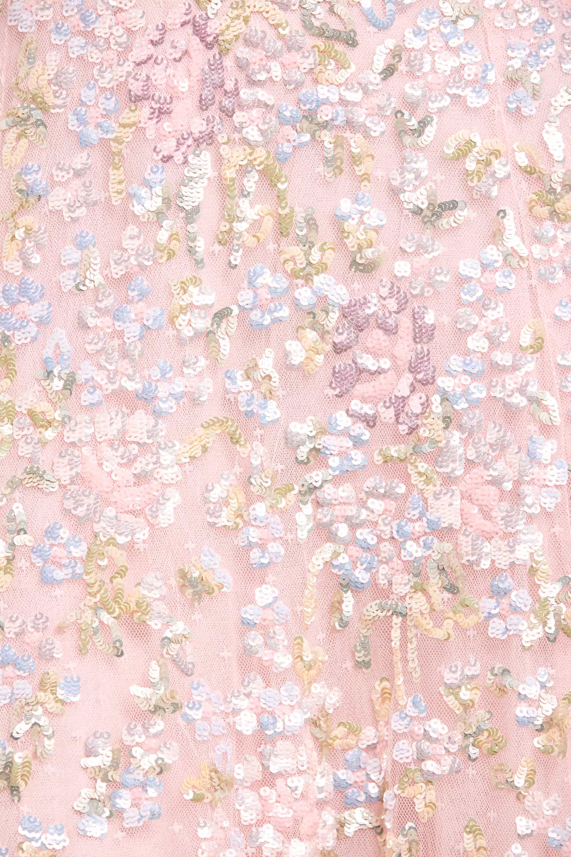 Peony Bouquet Sequin Ankle Gown - Image 5
