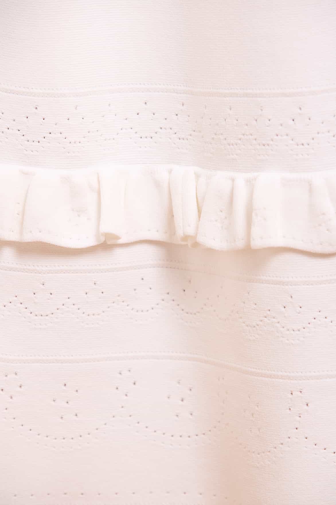 Pointelle Trim Knit Skirt - Image 4