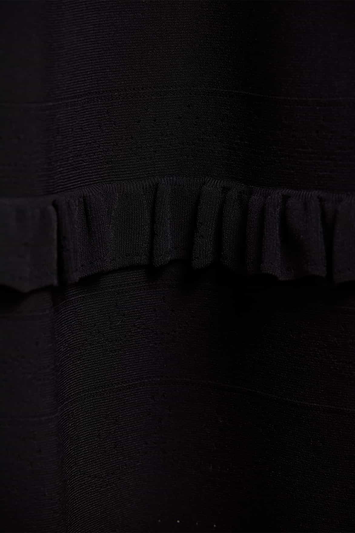Pointelle Trim Knit Skirt - Image 3