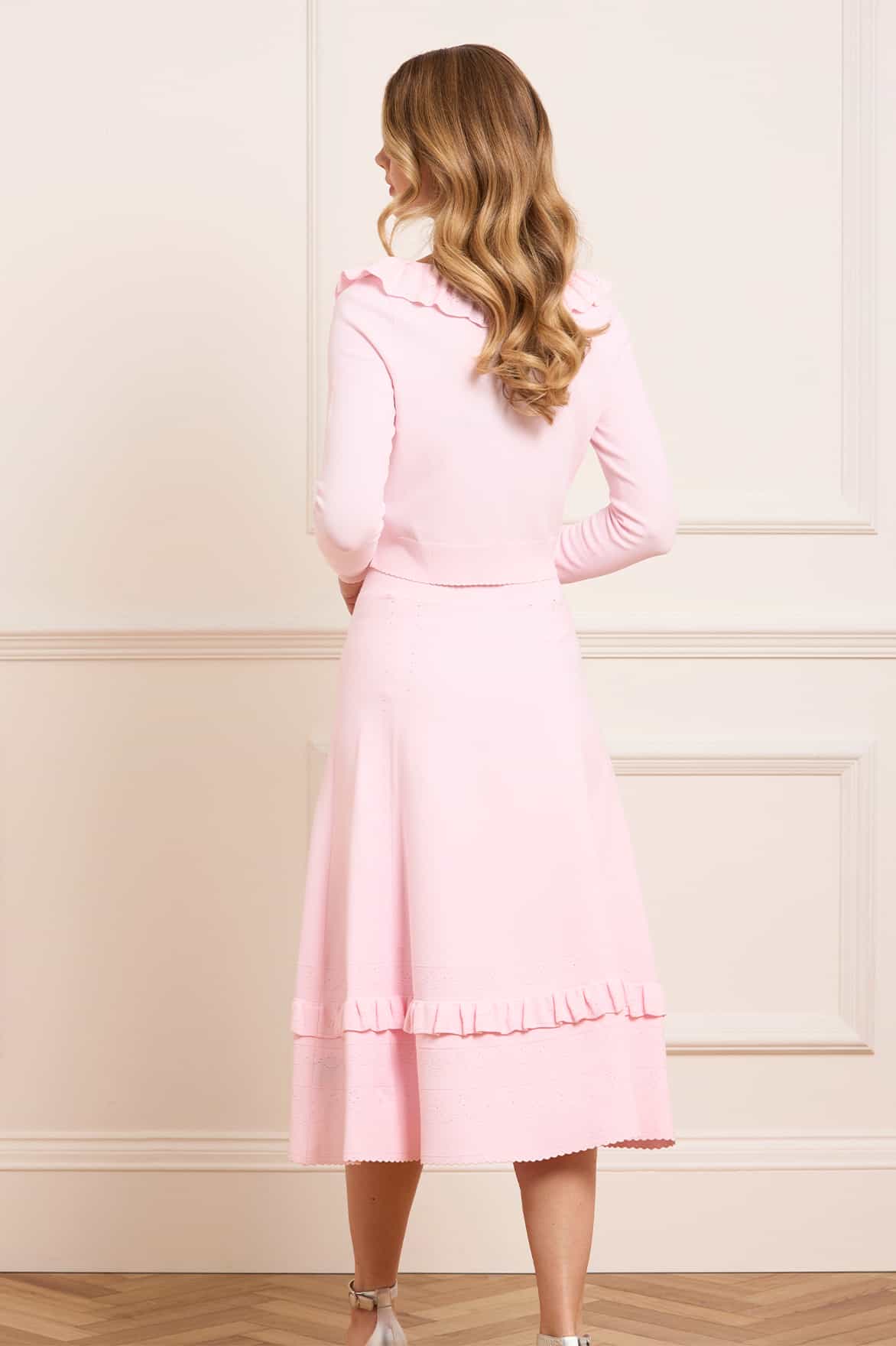 Pointelle Trim Knit Skirt - Image 5