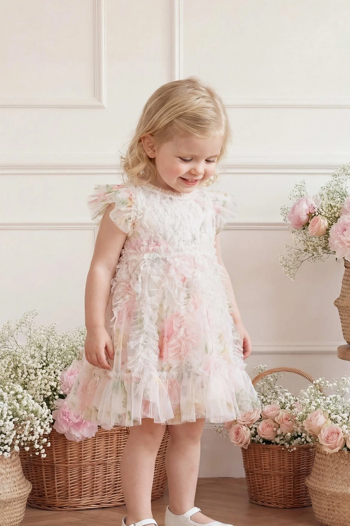 Pompadour Garden Rosella Baby Dress - Image 3