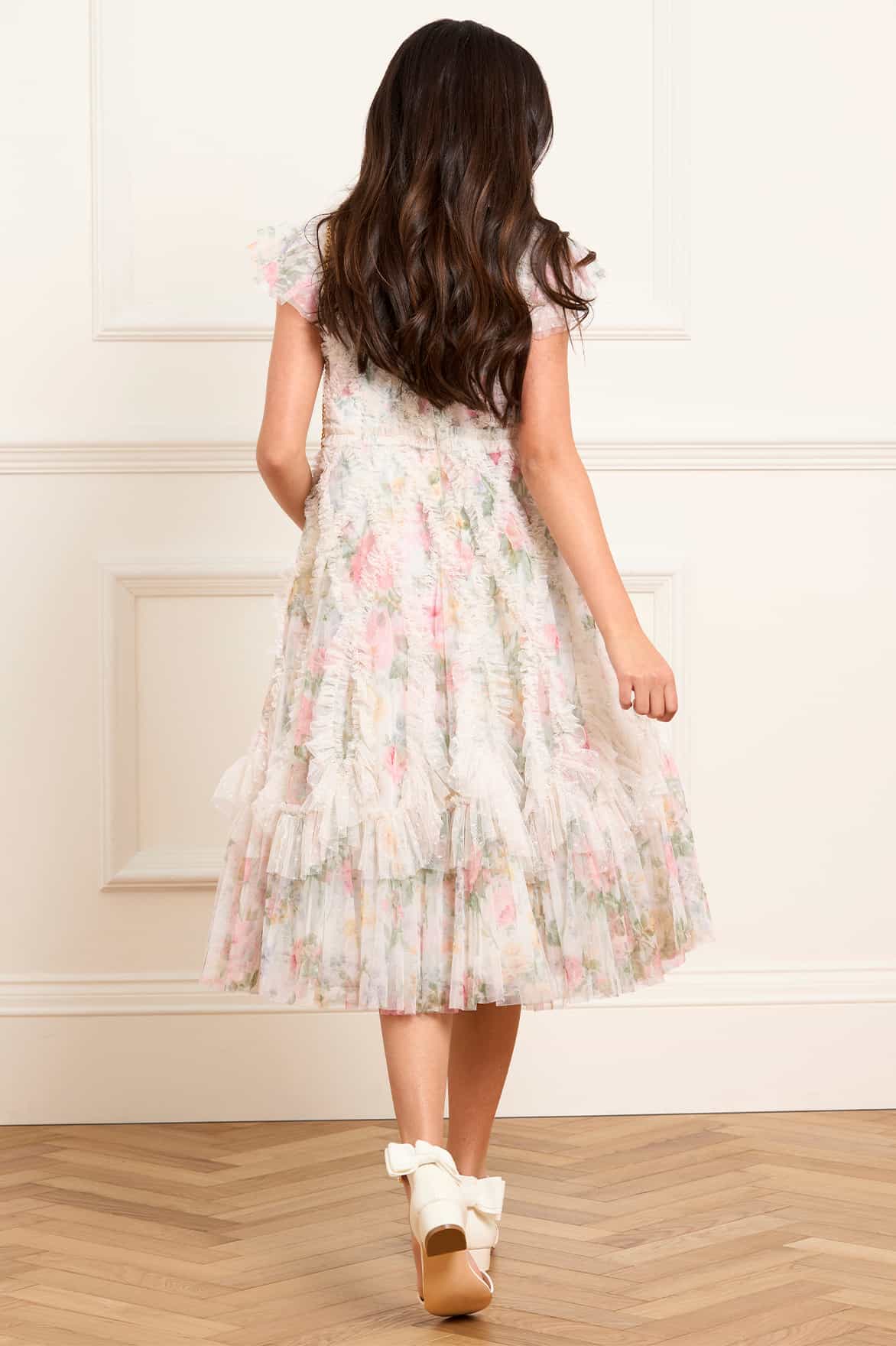Pompadour Garden Rosella Kids Dress - Image 4