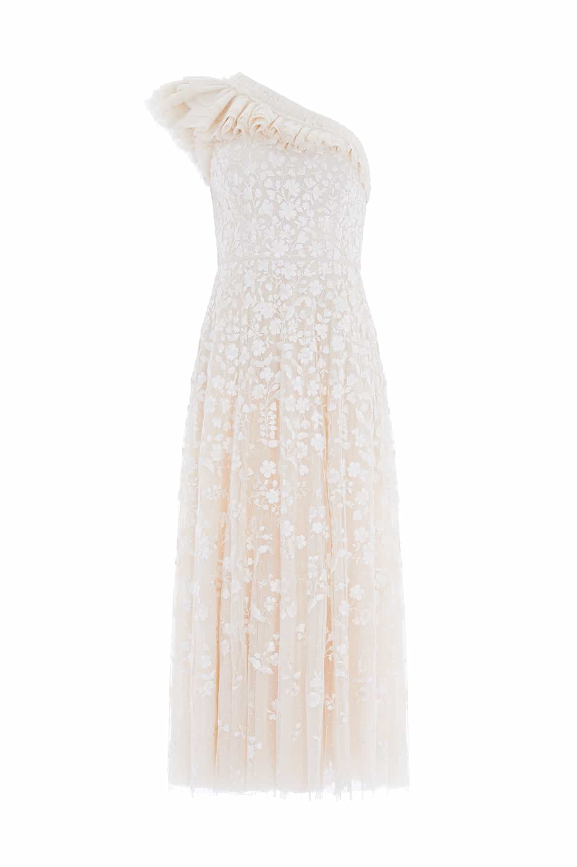 Posy Pirouette One-Shoulder Ankle Gown - Image 3