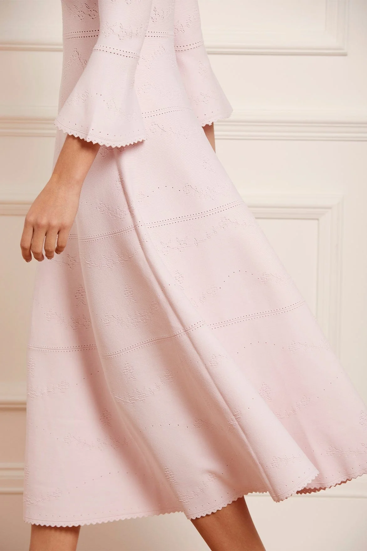 Pretty Pointelle Knit Ankle Gown - Image 5