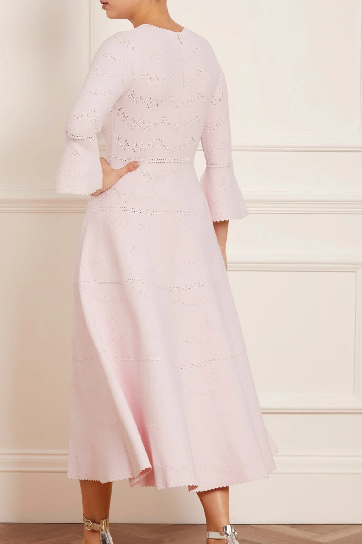 Pretty Pointelle Knit Ankle Gown - Image 8