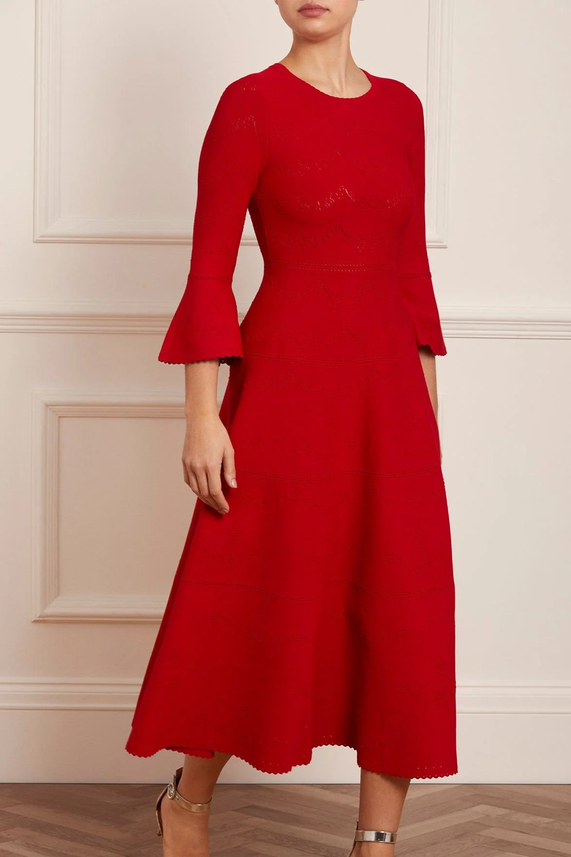 Pretty Pointelle Knit Ankle Gown - Image 3