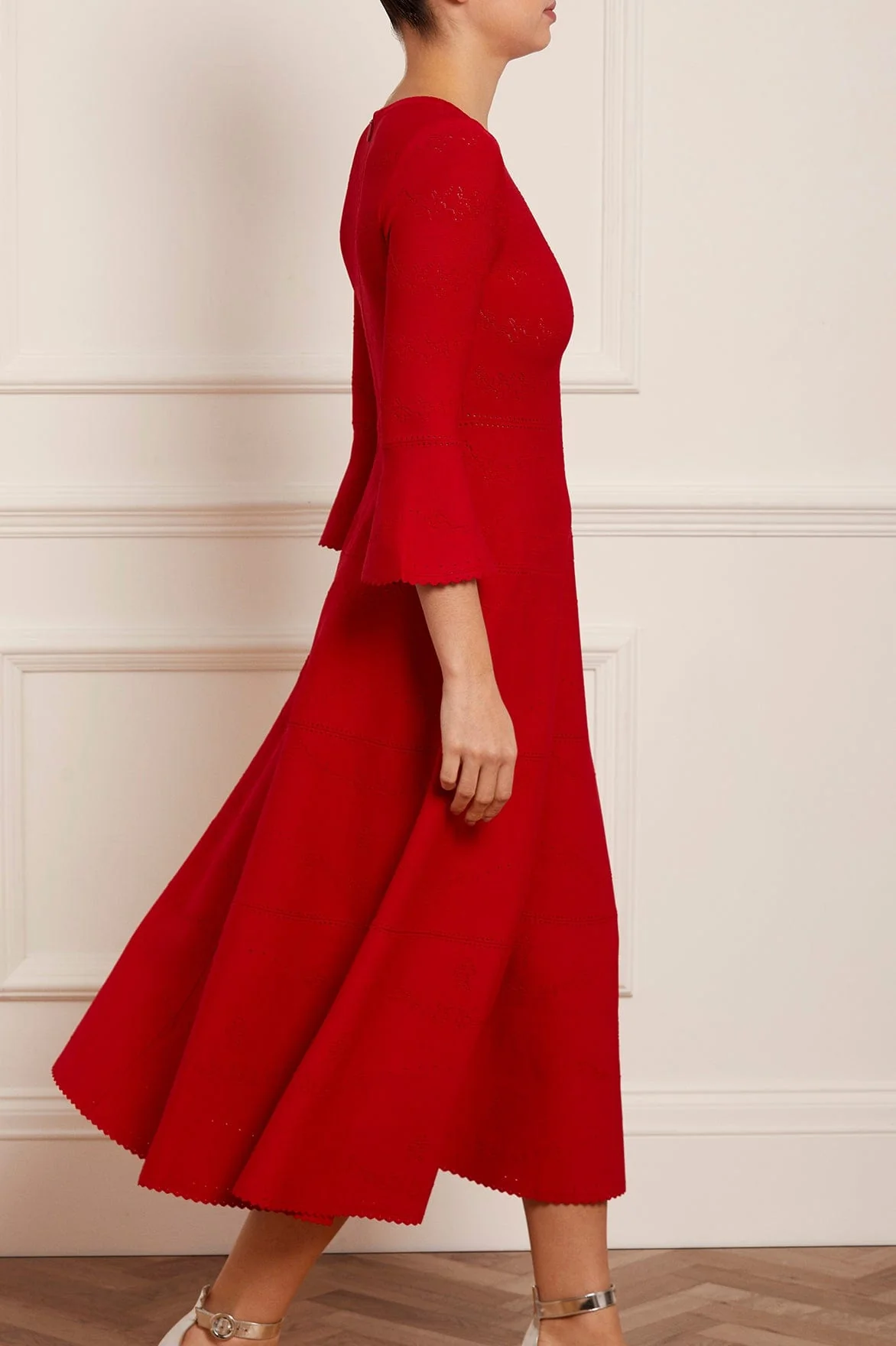 Pretty Pointelle Knit Ankle Gown - Image 4