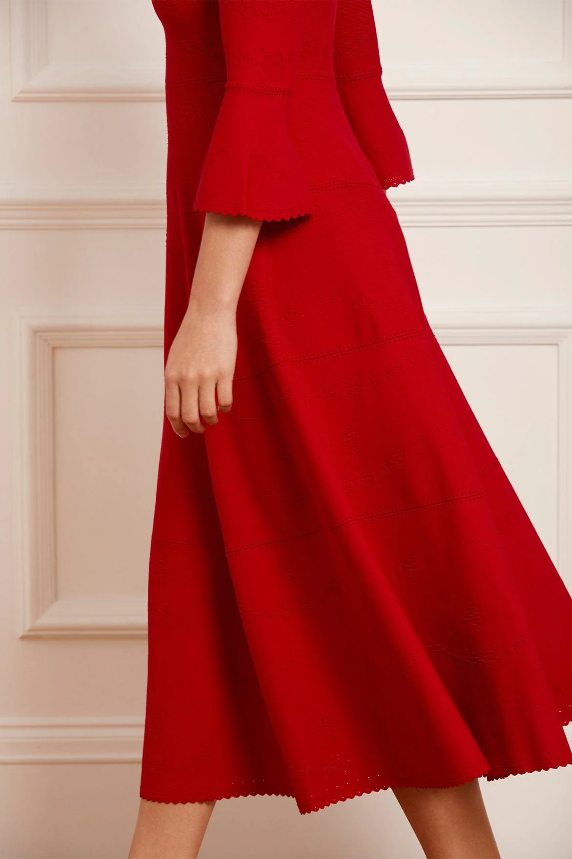 Pretty Pointelle Knit Ankle Gown - Image 5
