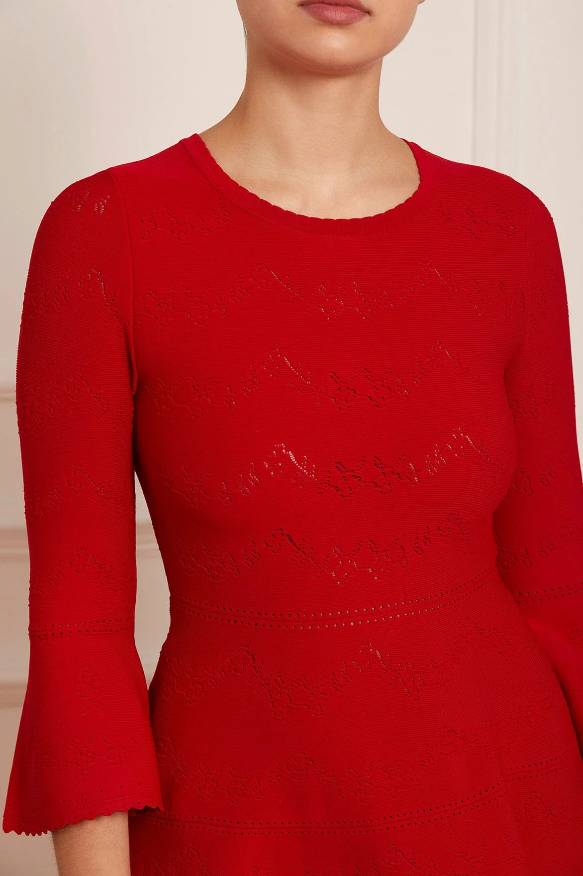 Pretty Pointelle Knit Ankle Gown - Image 7
