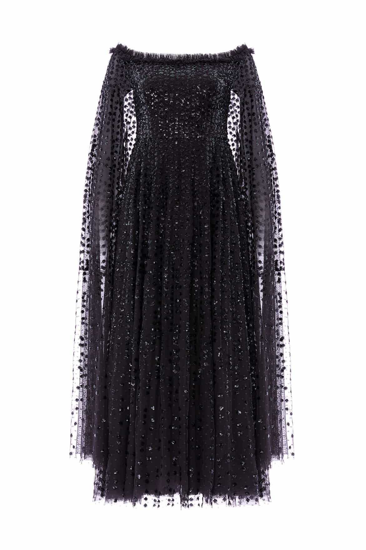 Raindrop Cape Ankle Gown - Image 3