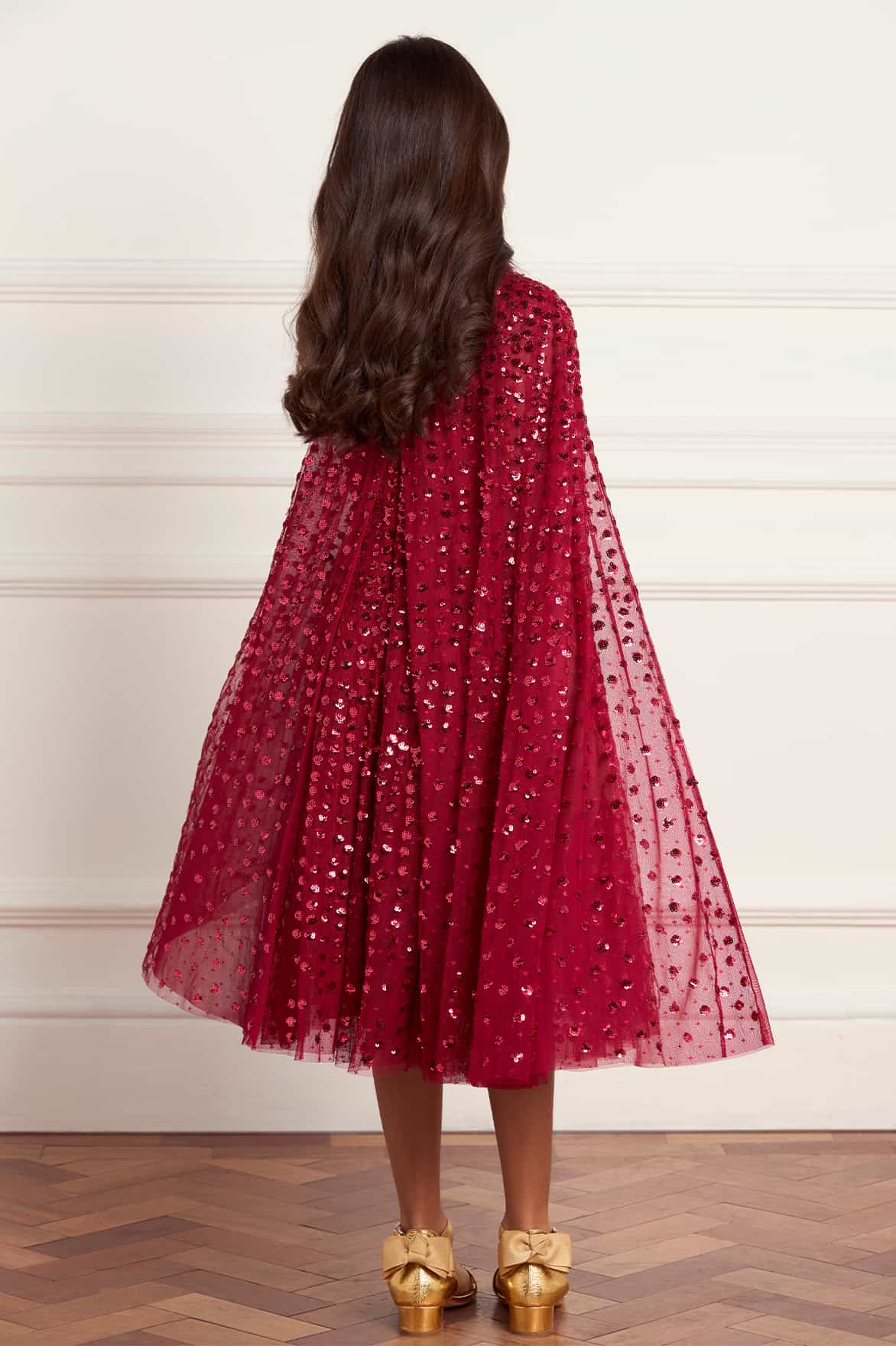 Raindrop Cape Kids Dress - Image 5
