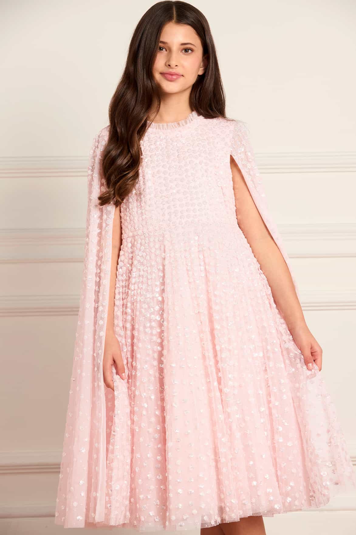 Raindrop Cape Kids Dress - Image 3
