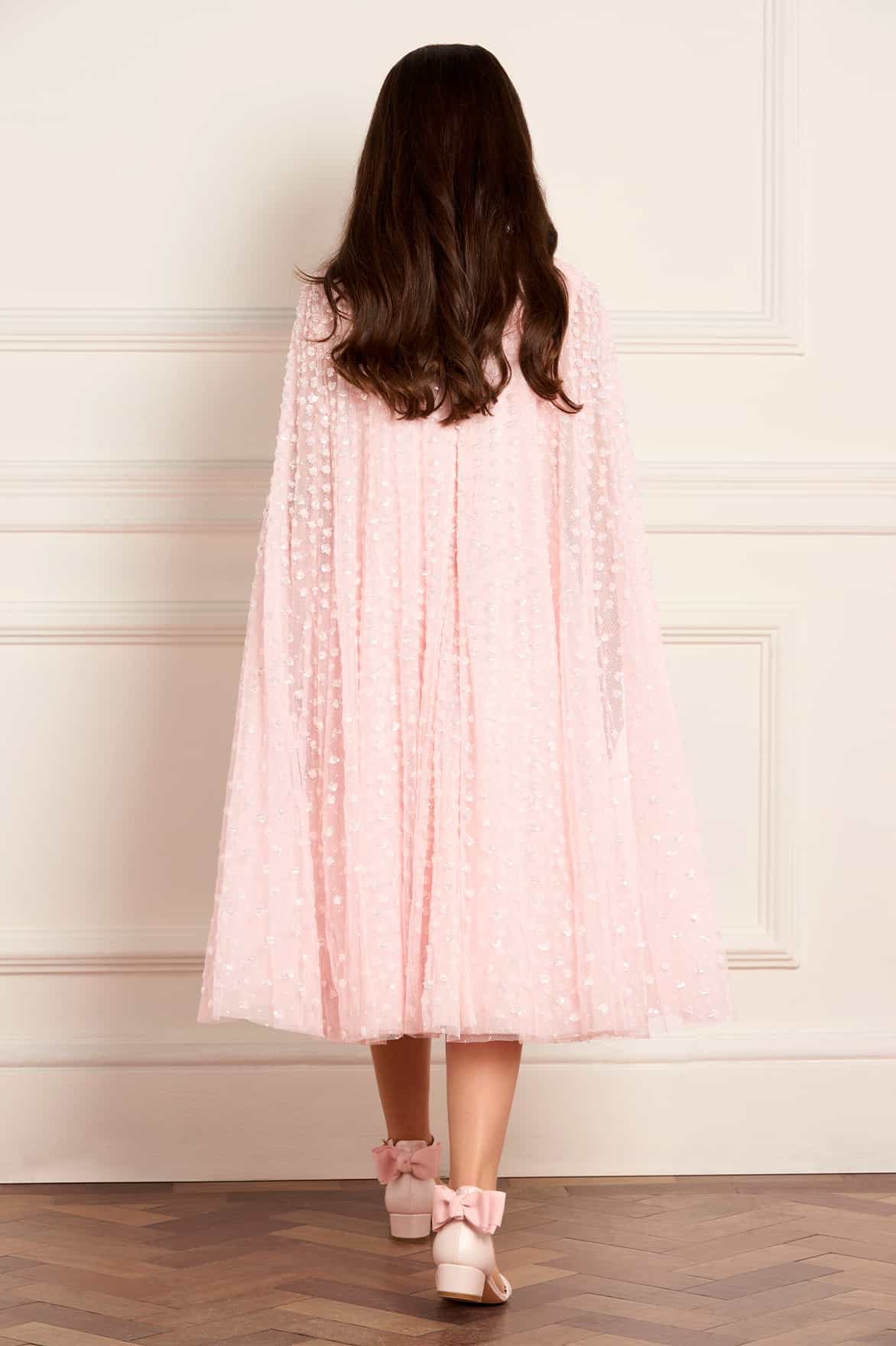 Raindrop Cape Kids Dress - Image 4