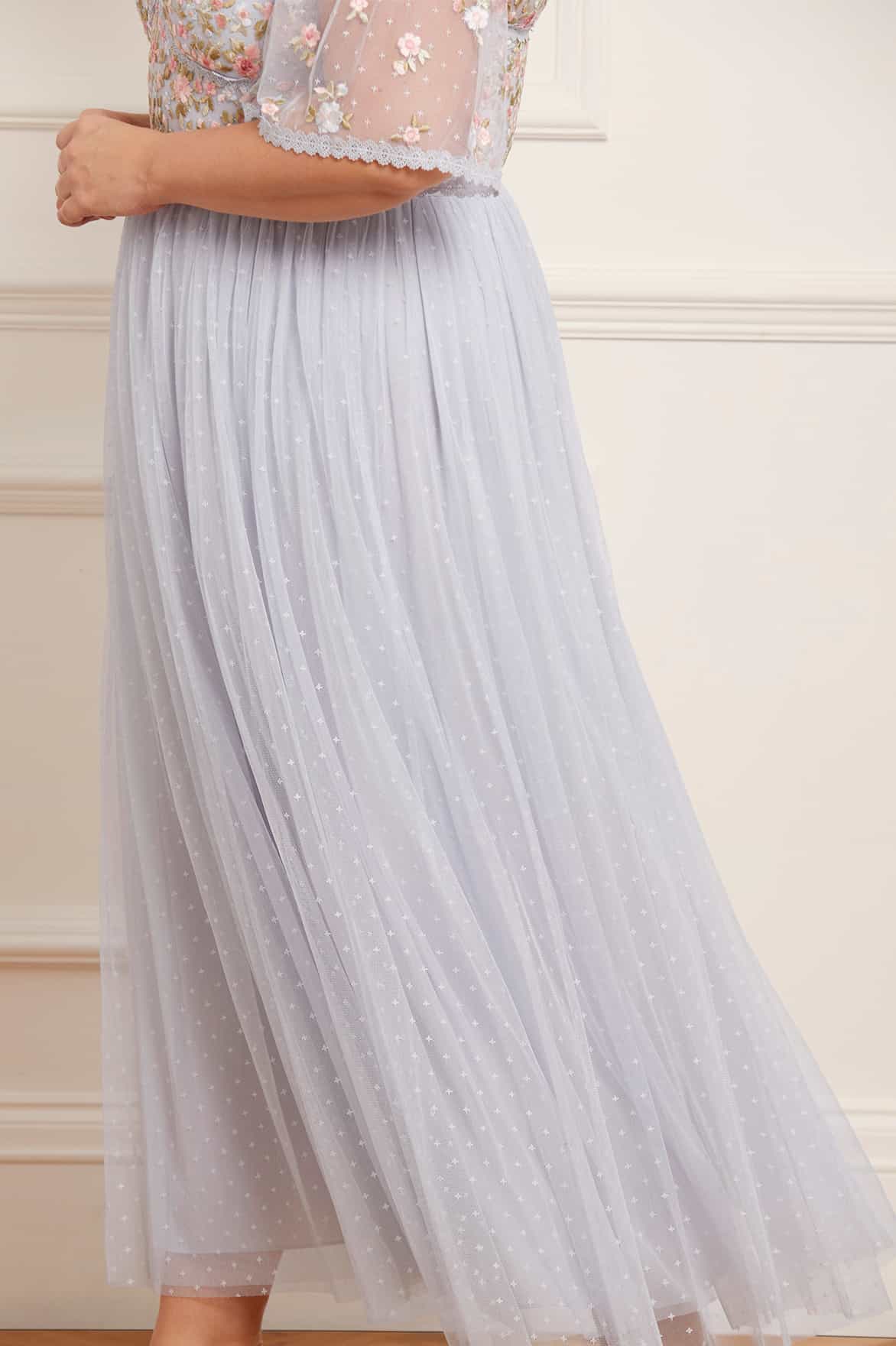 Ribbon Bouquet Bodice Ankle Gown - Image 6
