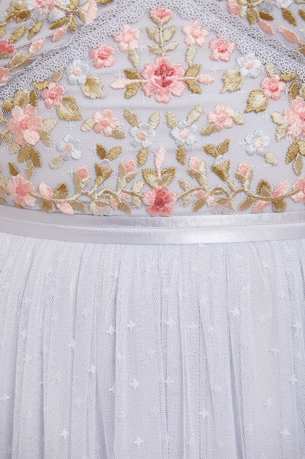 Ribbon Bouquet Bodice Ankle Gown - Image 7