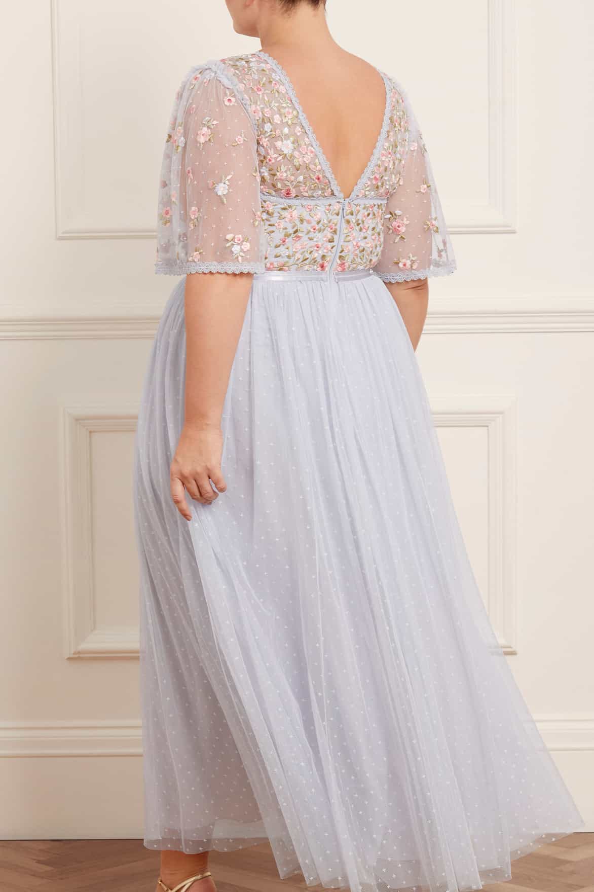 Ribbon Bouquet Bodice Ankle Gown - Image 8