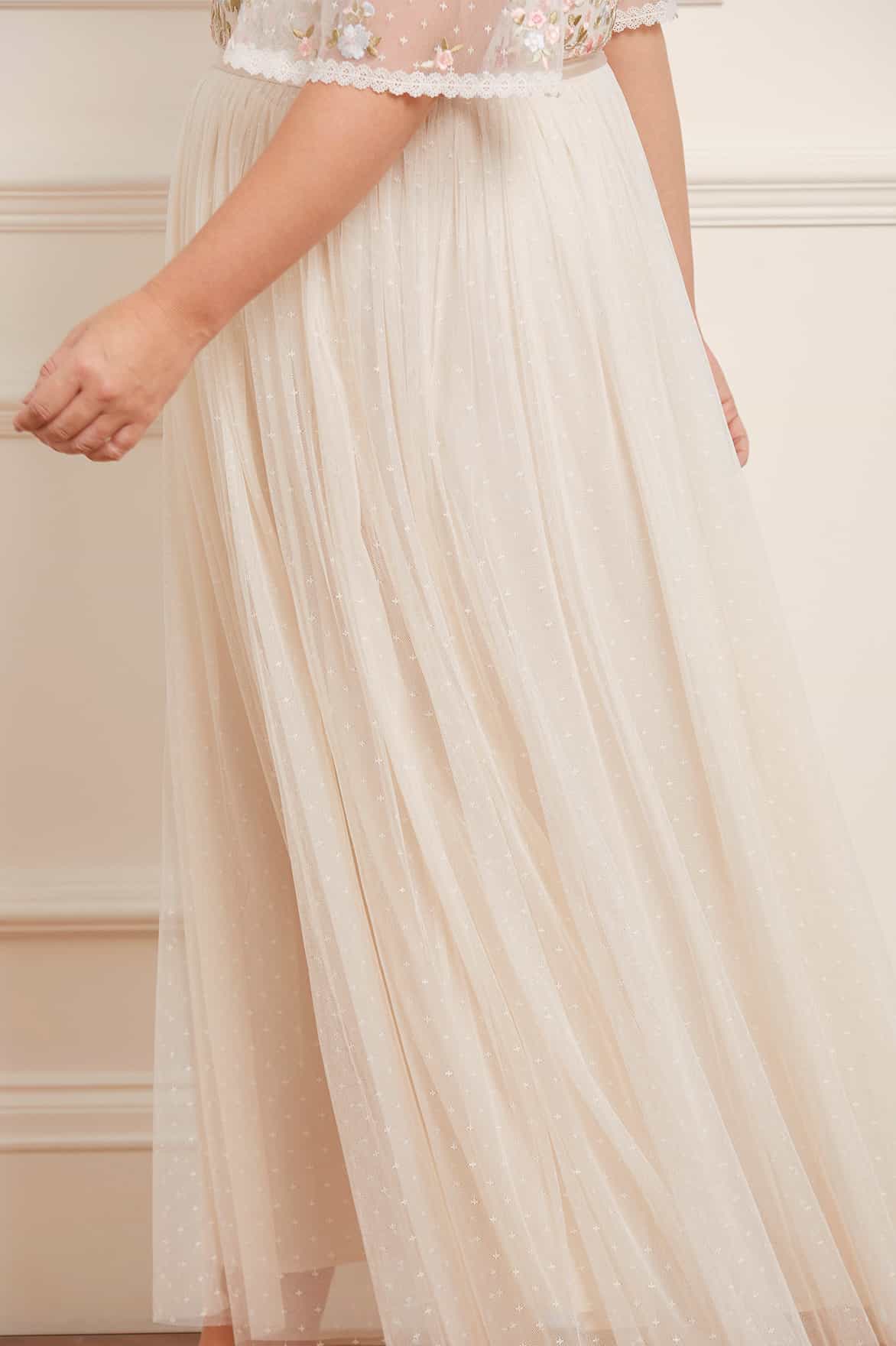 Ribbon Bouquet Bodice Ankle Gown - Image 7