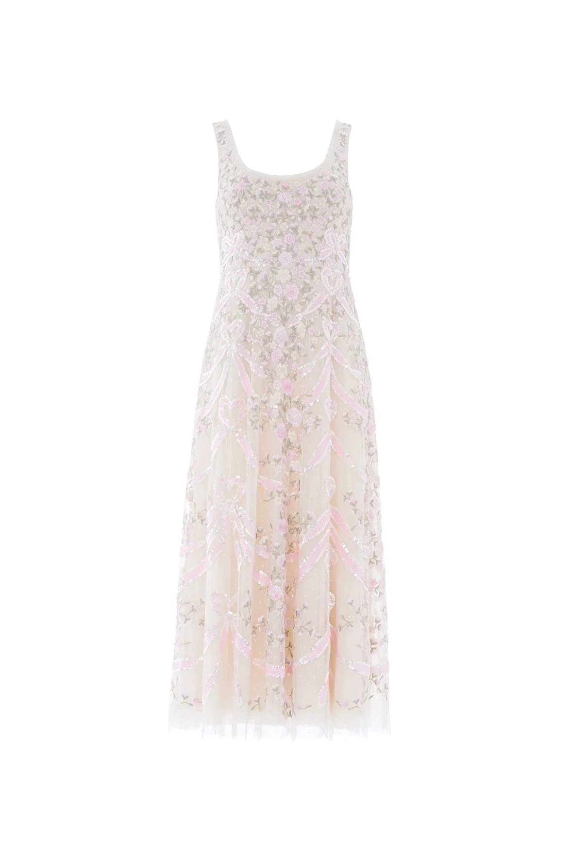 Ribbon Heart Scoop Neck Ballerina Dress - Image 3