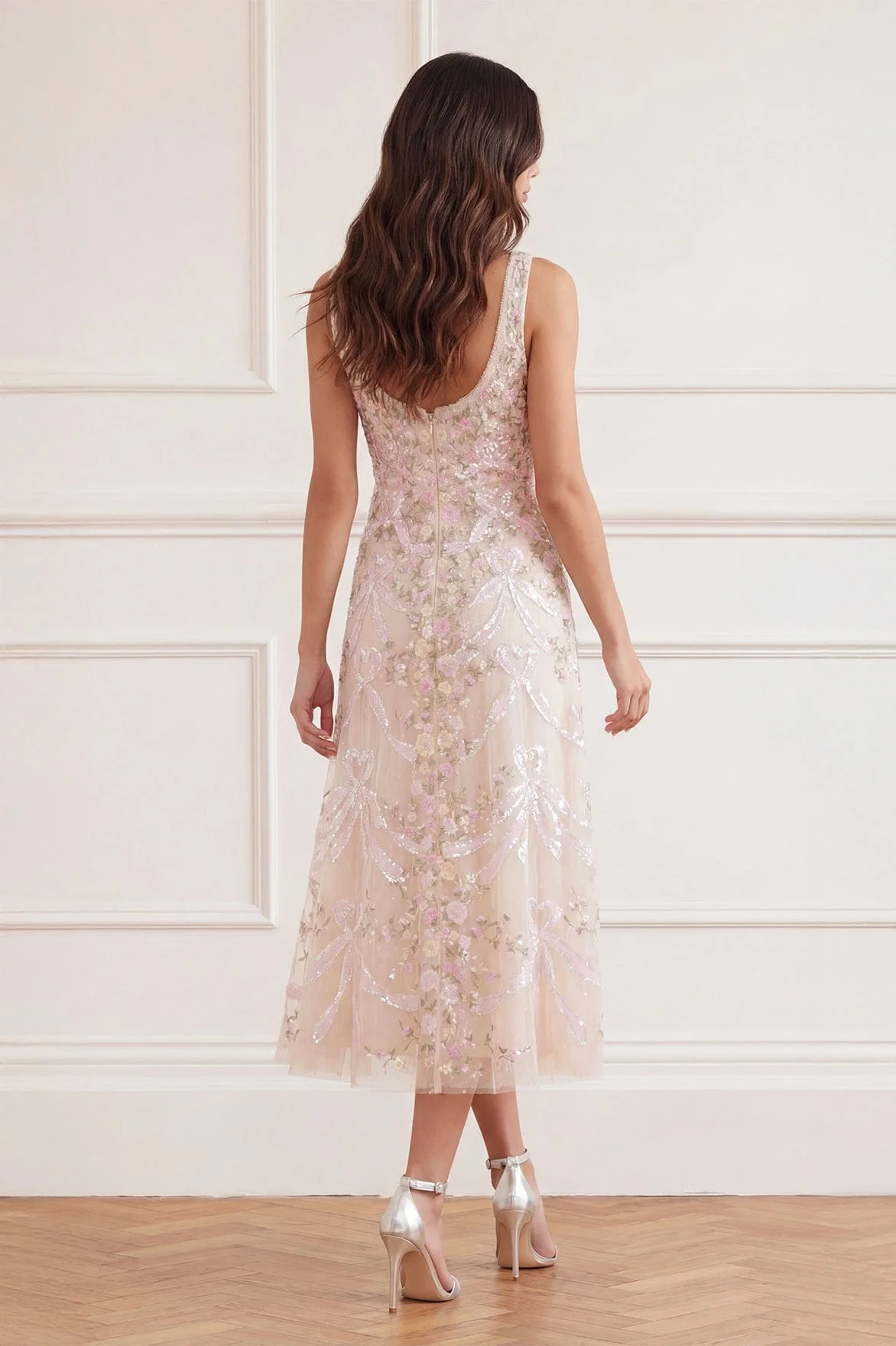 Ribbon Heart Scoop Neck Ballerina Dress - Image 4