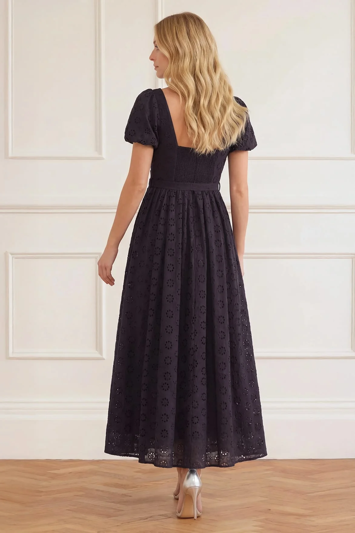 Romilly Cotton Broderie Ankle Gown - Image 4