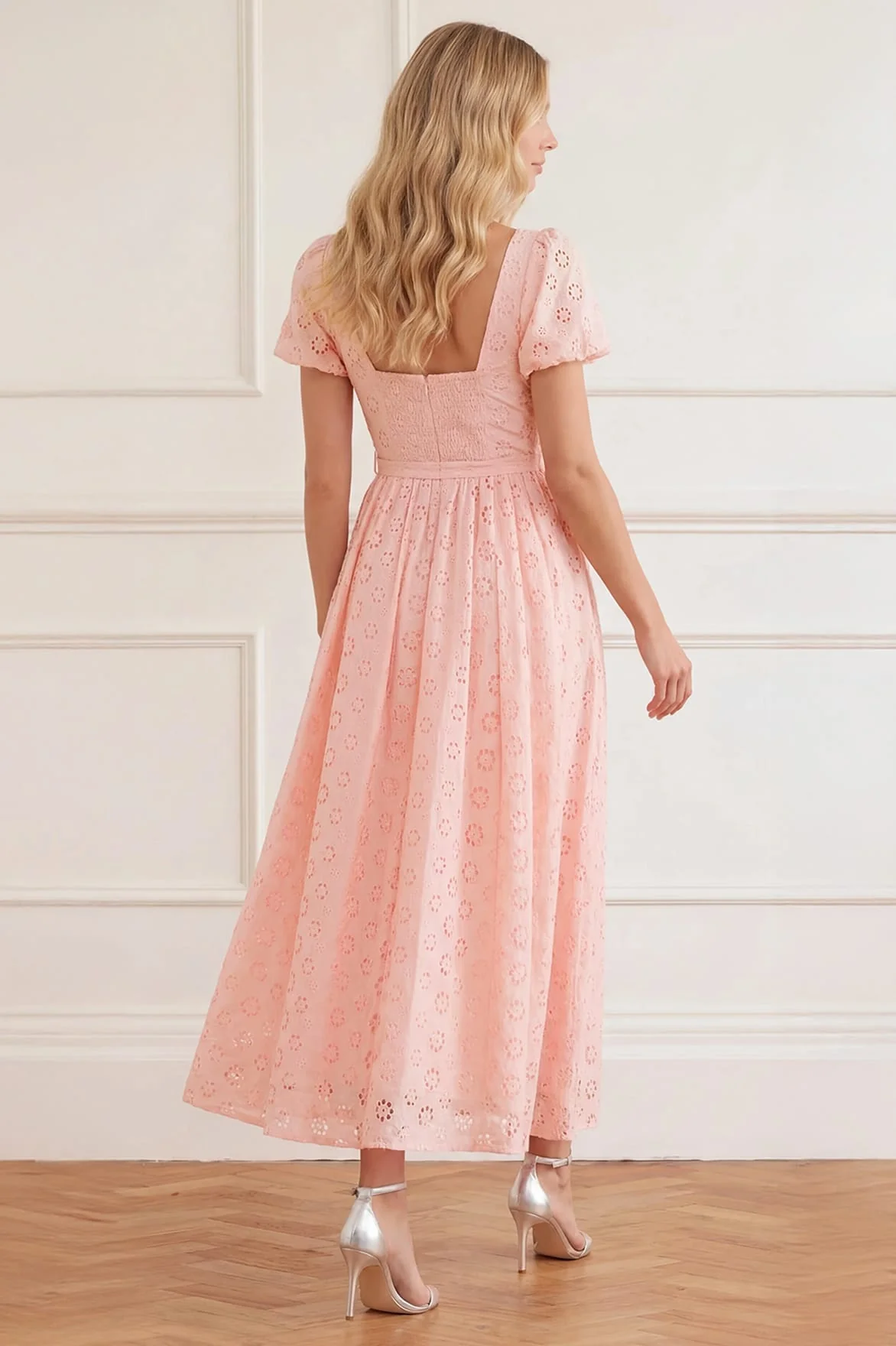 Romilly Cotton Broderie Ankle Gown - Image 4