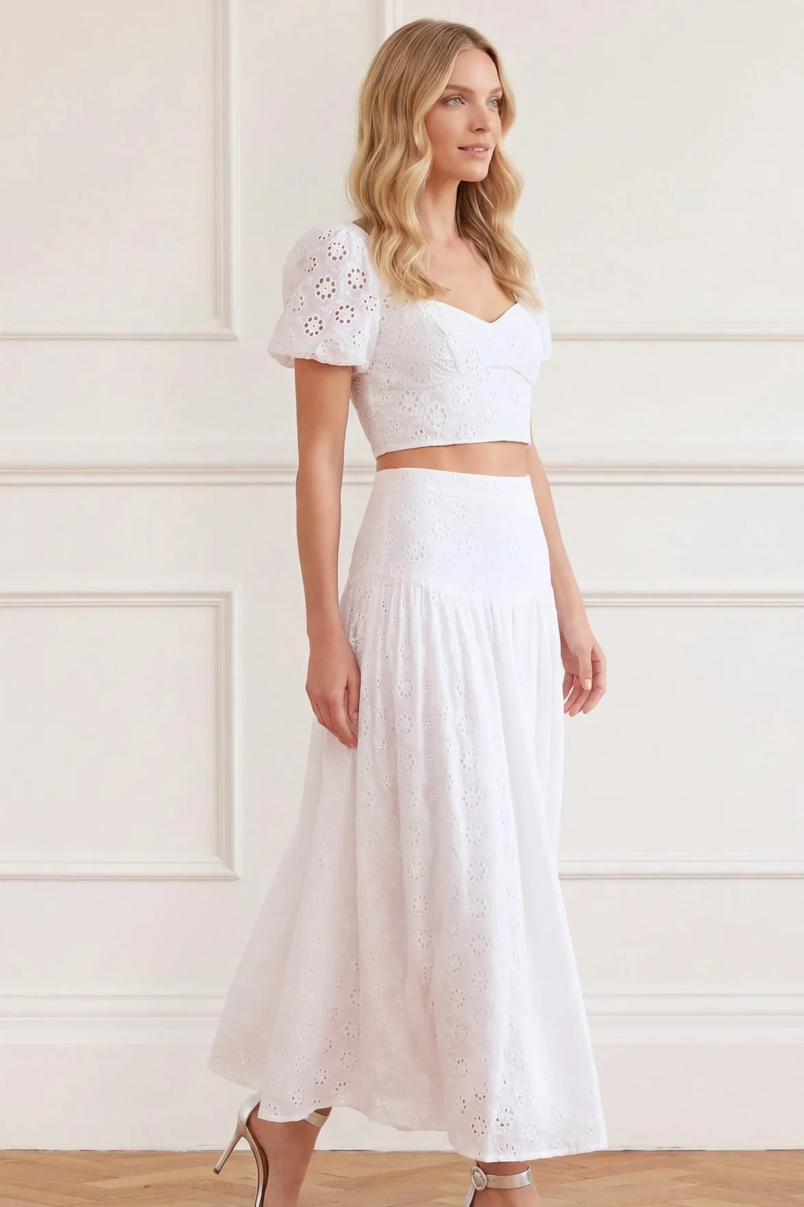 Romilly Cotton Broderie Top - Image 3