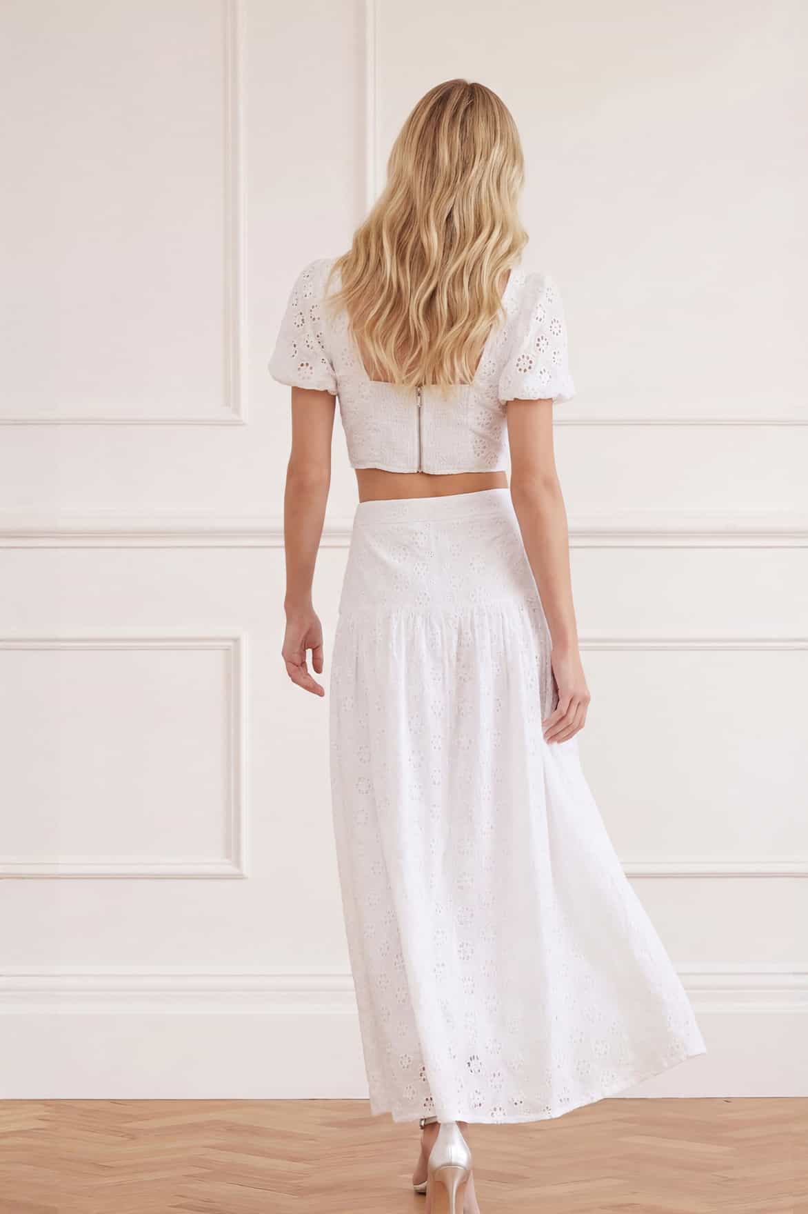 Romilly Cotton Broderie Top - Image 5