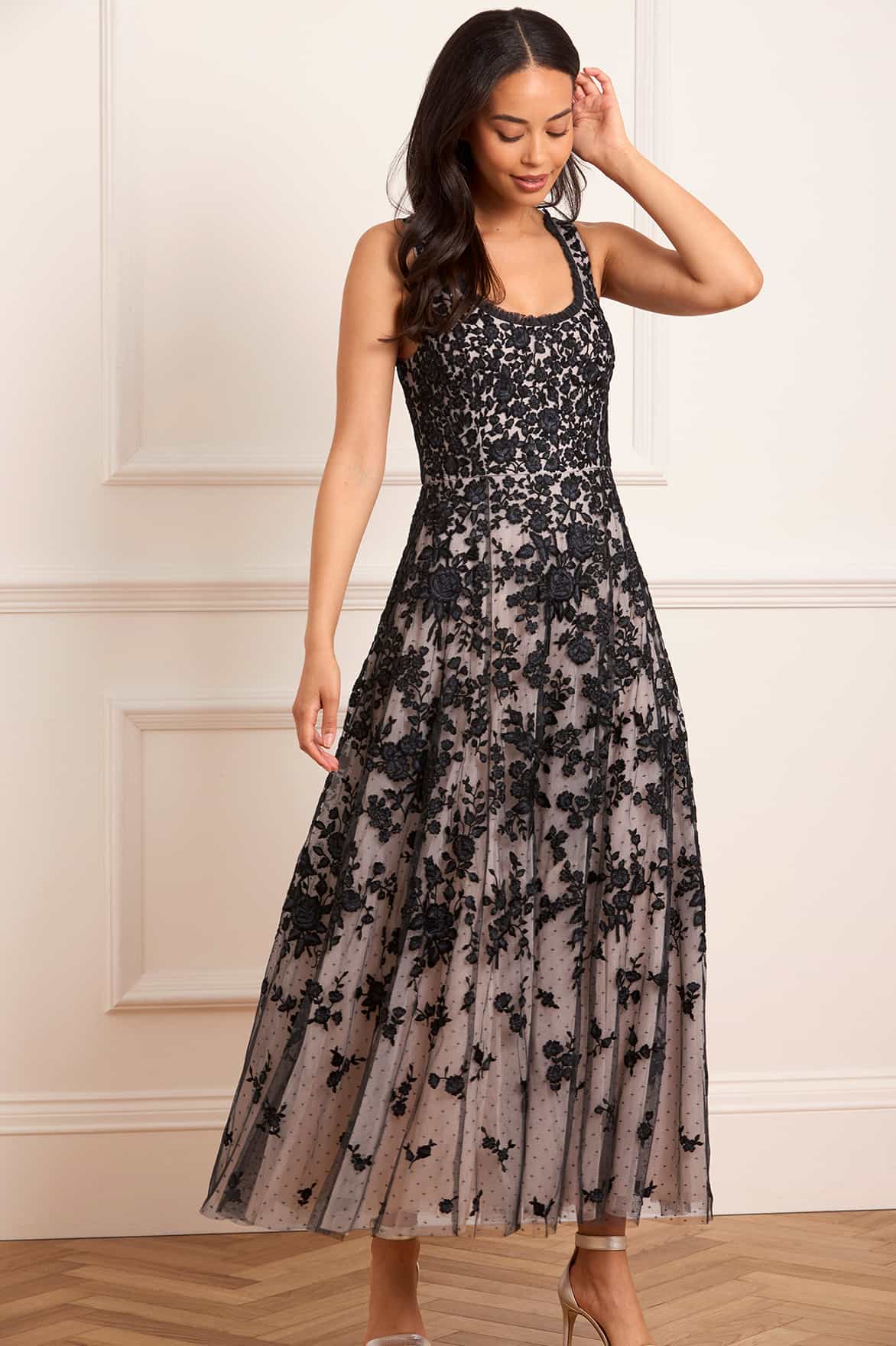 Rosa Scoop Neck Ankle Gown - Image 2