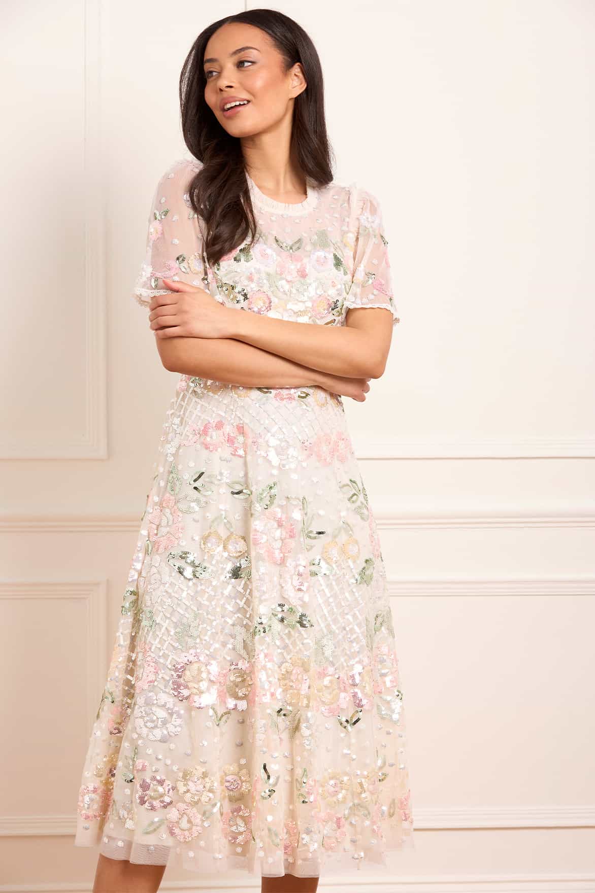 Rosalie Short Sleeve Ballerina Dress